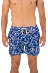 BOXER MOLLA UOMO  BLU RIVIERA BLUPAISLEY ROY ROGER'S
